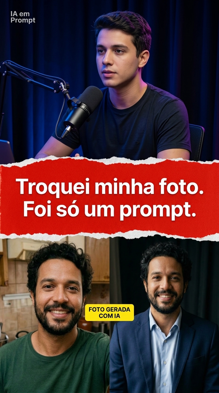 Exemplo de foto gerada com IA