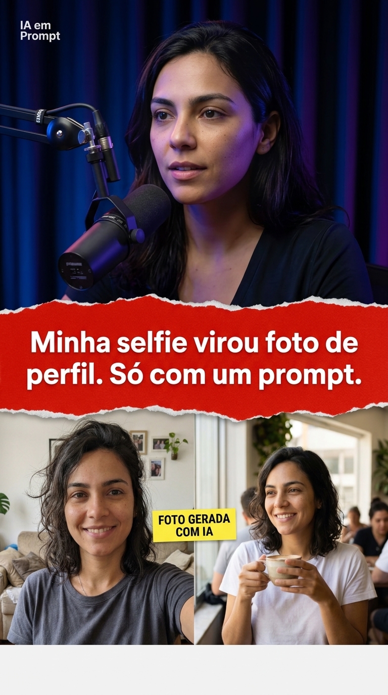 Exemplo de foto gerada com IA