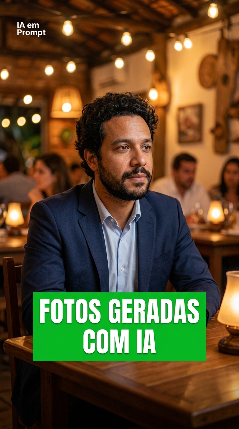 Exemplo de foto gerada com IA