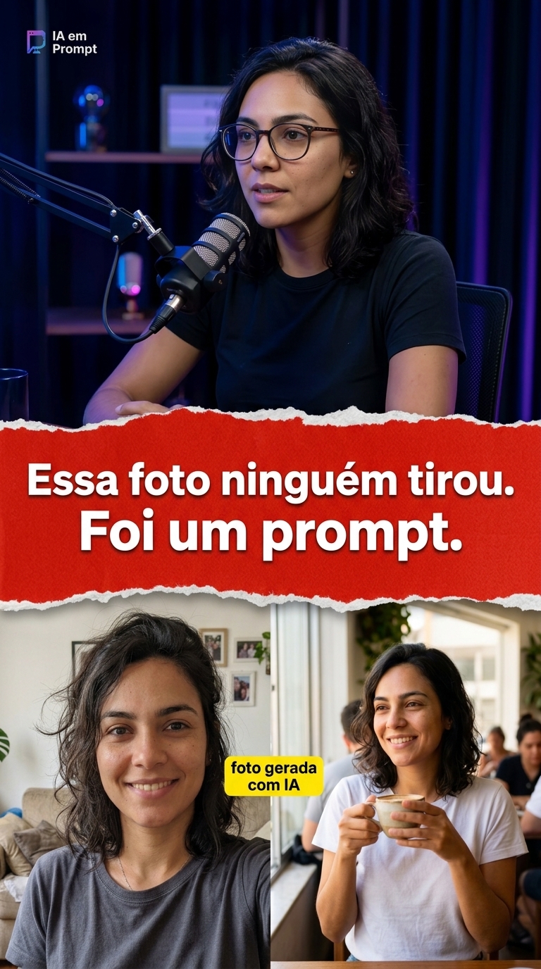 Exemplo de foto gerada com IA